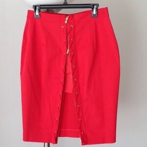 Victoria K Red Pencil Skirt